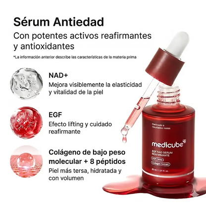 Medicube EGF NAD+ Firming Serum | Sérum Reafirmante 30 ml